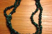 Vintage Green Gem Stone Necklace