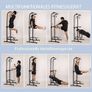 Power Tower Dip Station, Multifunctional Fitness Tower Pull-Up Bar, Freestanding, Adjustable Dip Stand, Pull-Up Device Image 8