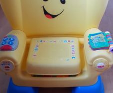 Fisher-Price Chair + books + 6 pieces kids toys