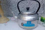 Vintage Irish kettle, Castle Brand kettle, camping kettle, metal kettle