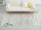 Rug Denim Wool 160x230 cm Blue/White