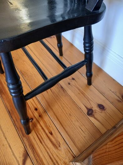Hand Painted Black Versatile vintage chair