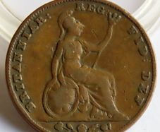 1839 Victoria Farthing Copper