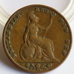 1839 Victoria Farthing Copper