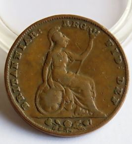 1839 Victoria Farthing Copper