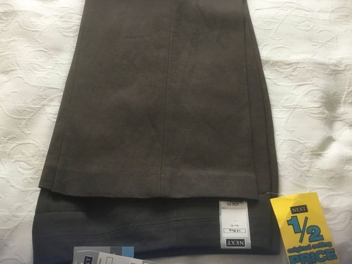 Next linen cotton mix tailored trousers