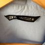 Zara Oversized Light Blue Oxford Shirt Women Minimalist Relaxed Fit Blouse Image 4