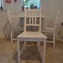Dining Table + 3 White Chairs Image 3