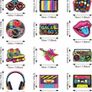 NEW SALE | 53 Pieces 80s Party Decorations, Retro 1980s Hip Hop Party Hanging Swirls Image 5