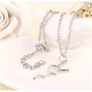 Silver Necklace with Chemical Molecule design Image 4