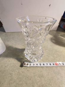 Bohemian crystal small bud vase. No 52.
