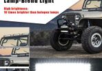 12 inch Offroad LED Wok Light Bar Spot Flood Beam Fog IP68 Driving Lamp