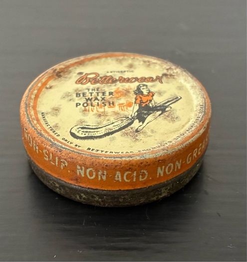 Vintage 50's / 60's Betterwear Wax Sample Tin