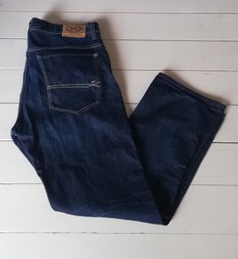 Tommy hilfiger navy denim ryder Winslow worn men's jeans W38 L30