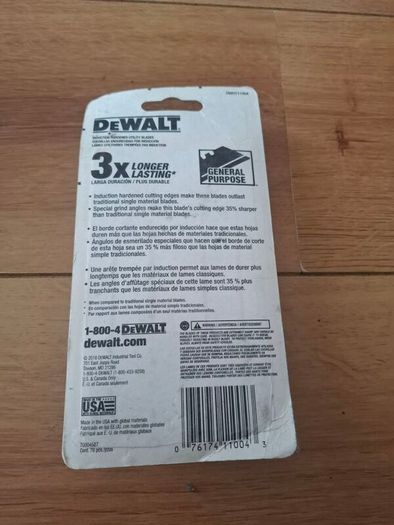 DEWALT DWHT11004 Induction Hardened Utility Blades (75-Pack)