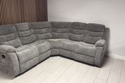 Sorrento Corner Grey Fabric Recliner Sofa