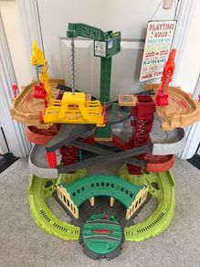 thomas train set and Bosch work station