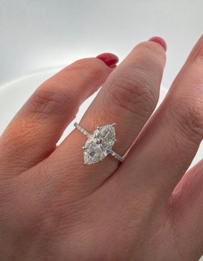 Brand new lab-grown diamond engagement ring