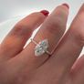 Brand new lab-grown diamond engagement ring Image 9