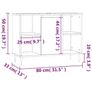 Bathroom Cabinet Black 80x33x60 cm Engineered Wood Image 4