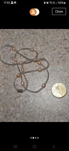 pearl necklace with magnetic clasp