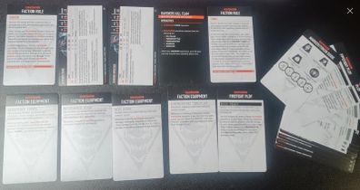 Warhammer 40k Killteam Raveners Datacards