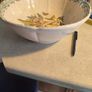 70s Ceramica Due Torri Handpainted Fruit & Floral Pasta Bowl_Sponge-wear_Salad Bowl_Serving Bowl_Italy_Kitchen Decor Image 3