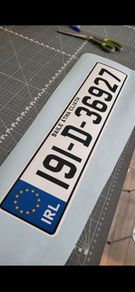 Sticker number plate