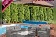 4 PCS Outdoor Patio Furniture Sets All Weather PE Rattan Chair set Indoor Outdoor Backyard Garden Coffee Table (FREE SHIPPING)