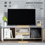 Modern Wooden TV Stand, 120Lx40Wx44cm Grey (FREE POSTAGE) Image 4