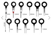 Pullers for Removing Connector Pins - Set of 11 pcs. (new, unopened)