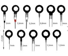 Pullers for Removing Connector Pins - Set of 11 pcs. (new, unopened)