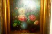 Vintage Victorian Oil Siigned 'C. Josephin'
