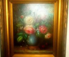 Vintage Victorian Oil Siigned 'C. Josephin'