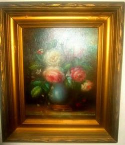 Vintage Victorian Oil Siigned 'C. Josephin'