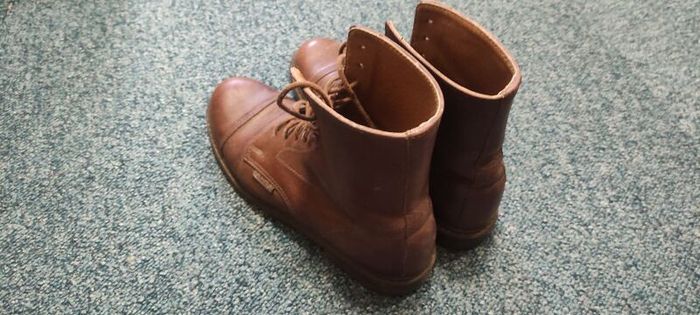Aigle tan leather ladies boots