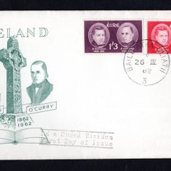 1962 Ireland O'Donovan/O'Curry Commemorative Stamps Illustrated First Day Cover (FDC) with Baile Atha Cliath (Dublin) cancel