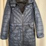 Navy Bernardo Puffer Coat With Hood Image 2