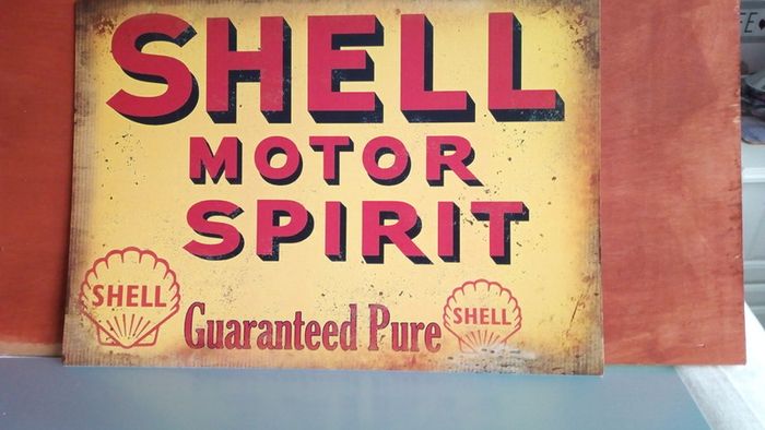 Shell oil classic car poster Pratts petrol large poster