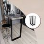 Metal black table legs Image 2