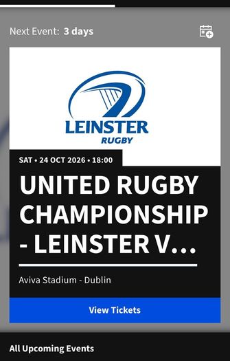 Leinster v Munster tickets family ticket