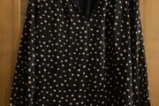 Whistles Pink and Navy Polka Dot Top