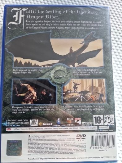 Brand New Game Sealed Eragon PlayStation2 Ps2 Games Original