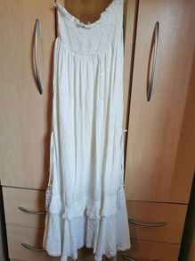 BNWT - River island white midi beach dress UK 10