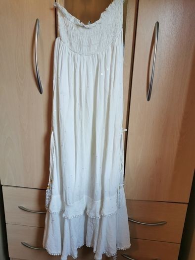BNWT - River island white midi beach dress UK 10