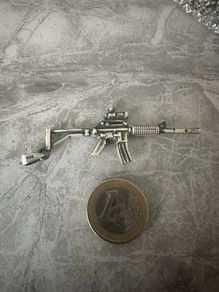 sterling silver pendant rifle