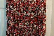 Floral full length Dress size 12 with sleeves