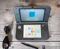 New nintendo 3ds xl metallic grey homebrew 64gb sd card