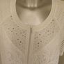 Gelco white zipped lace short sleeve blouse size UK20 EU48 Postage included Image 3