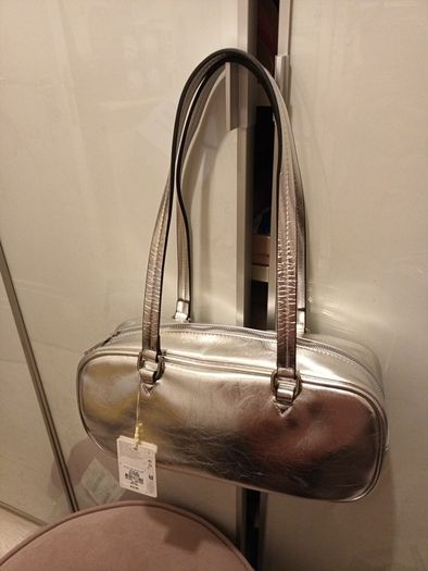 Brand new silver ladies handbag